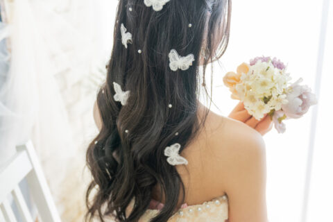 成人式撮影はドレスも着れます