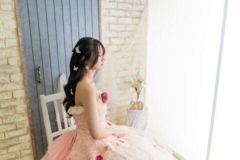 成人式前撮りは2着お着替え無料です